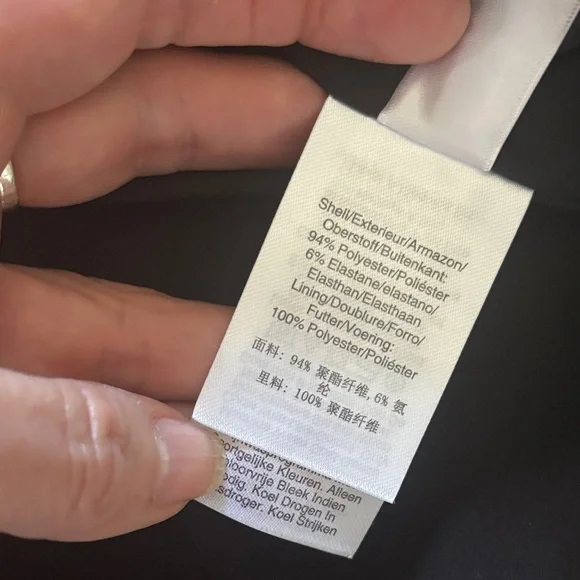 Donna Karan Classic Black Long Sleeve Dress 12 - Picture 6 of 7